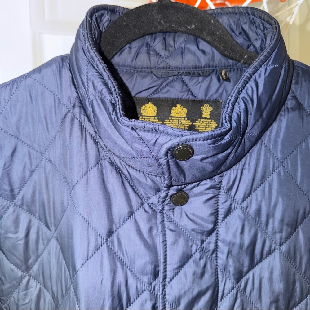 Barbour Men’s Flyweight Chelsea Quilted Jacket in Navy Size XL - Picture 2 of 15
